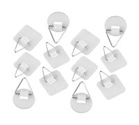 Hohopeti 60 Ganchos Adhesivos para Marcos de Fotos y Platos Soporte de Pared sin Clavos Plástico Resistente 60 Piezas 20 Redondos 20 Cuadrados Grandes 20 Cuadrados Pequeños