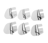 Hohopeti 6piezas Pies Prensatelas Para Máquina De Coser Dobladillo Enrollado De Acero Inoxidable Fácil Instalación Diversas Medidas Para Acabado Profesional Telas