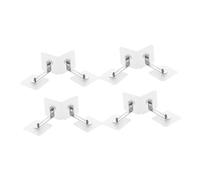 Hohopeti 8 piezas Anclajes Adhesivos para Muebles Fijación Antivuelco sin Taladro para Estanterías Armarios y Cómodas Protección Segura para Sujeción Estable Pared