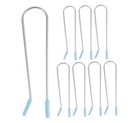 Hohopeti 8 piezas Clips para Rodillos Calientes de Inoxidable de Unidades Fijación Segura para Rizos y Ondas Accesorios Versátiles para Tipo Cabello Color Azul