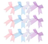 Hohopeti 80 Piezas Lazos Mini Hechos Mano Accesorios de Lazo para Manualidades Prefabricado para Arbol de Navidad para Decoración de Fiestas