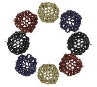 Hohopeti 8piezas Cabello de Ballet Cubierta de Moño para Niñas Accesorio para Moño de Ballet Material Elástico para Servicio de Alimentos y Enfermería para Peinar y Bailar