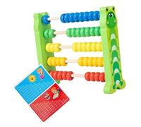 Hohopeti Ábaco de Madera Educativo Colorido de para Preescolar Herramienta Matemática para Cálculo y Numeración Creativa Material Duradero para Aprendizaje Temprano