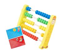 Hohopeti Ábaco de Madera Infantil Colorido con Herramienta de Cálculo Educativa para Niñas Juguete para Desarrollo y Aprendizaje Matemático