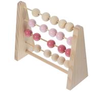 Hohopeti Ábaco de Madera para Ábaco Aritmético Educativo de Aprendizaje Matemático Color Natural Tamaño Mediano Herramienta de Conteo para Desarrollo Infantil y Habilidades Cognitivas