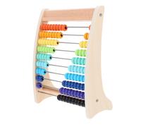 Hohopeti Ábaco Montessori de Madera para Educativo con Cuentas de Colores Brillantes Herramienta de Cálculo para Aprender Matemáticas Desarrollo Cognitivo Infantil