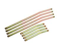 Hohopeti Accesorio de Tubos Rígidos para Pistola de Engrase, Juego de 8 Piezas Metálicas de 15 CM y 30 CM para Uso en Maquinaria Pesada y Vehículos