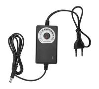 Hohopeti Adaptador de Corriente para Máquina Tatuar Regulador de Voltaje Ajustable con Perilla Rotatoria Compacto y Portátil Carcasa Resistente Compatible con Enchufe Europeo Acv para