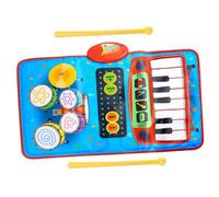 Hohopeti Alfombra Musical Tapete Piano y Tambor Volumen Material Seguro y Portátil Educativo para Desarrollo Infantil