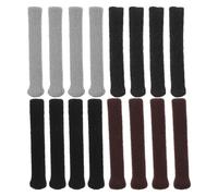 Hohopeti Almohadillas Antideslizantes para Gafas de Punto 8 Pares Negro Gris Azul Marino Marrón Fundas Suaves para Patillas Agarres Cómodos para Orejas Accesorios para Gafas de