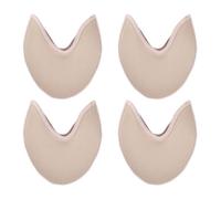 Hohopeti Almohadillas para Dedos de Ballet Suaves y Transpirables Protección Absorbente de Impactos para Antepié Talla Media Corta Color Piel 2 Pares para Danza y Entrenamiento