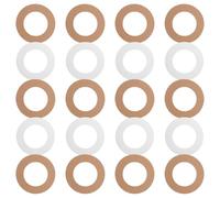 Hohopeti Almohadillas Protectoras para Máquina de Depilación Cera Papel Práctico Redondo Antidesbordamiento y Sellado Óptimo Blanco 20 Unidades 2 Paquetes de 10 para Uso Depilación