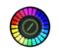 Hohopeti Ambientador Difusor para Vehículo con Clip de Ventilación Luz LED RGB Ajustable de Iluminación Aromaterapia y Control de Ritmo Musical Compatible Mayoría de Coches