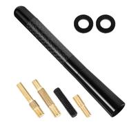 Hohopeti Antena para Coche de Fibra de Carbono y Aleación de Aluminio Antena Corta para Techo de Vehículo Accesorio Resistente y Ligero para Señal FM y Am Compatible con Camiones y Coches