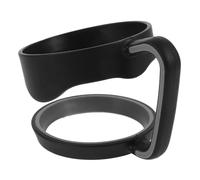 Hohopeti Asa para Taza de Viaje Resistente y Antideslizante Soporte Ergonómico para Vasos y Tazas Compatible con Yeti y Termo de Acero Inoxidable Diseño Moderno Negro con Borde Gris