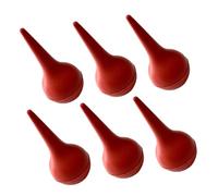 Hohopeti Aspirador de Oídos de Goma Rojo Soplador de Aire, Herramienta de Limpieza para Niños y Padres, Paquete de 6 Unidades para Cuidado Preciso y Seguro