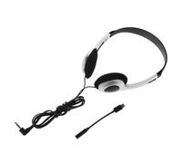 Hohopeti Auriculares Retro Cable para Ordenador y Tabletas, Estilo Vintage Plata, Material Abs PVC, Controles Cómodos y Diseño Portátil para Viajes y Escuela