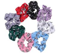 Hohopeti Bandas Elásticas Cabello Estampado de Lazo, 8 Piezas de Colores Surtidos, Accesorios Cabello para Niñas, Suaves y Elásticas, Ideales para Uso Diario y Fiestas