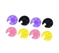 Hohopeti Bandeja para Anillos de Uñas Mini Paleta para Manicura Mezcladora de Esmaltes Soporte de Anillo para Arte de Uñas Color Aleatorio