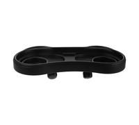 Hohopeti Bandeja para Carrito Niña con Portavasos Plato de Snacks Desmontable Forma de Panda Plástico Resistente Fácil de Limpiar para Paseos Diarios y Viajes