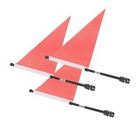 Hohopeti Banderas de Ciclismo Infantiles para Manillar de Bicicleta, Juego de 3 Triángulos de Bandera de Seguridad, Colores Variados, Accesorio para Bicicletas y Patinetes, Visibilidad