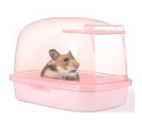 Hohopeti Baño De Arena Plástica para Hámsteres Inodoro para Jerbos Caja De Baño para Hámsteres para Jaulas De Hámster