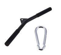 Hohopeti Barra de Tracción para Ejercicios de Fitness Barra de Acero Negra de 50 CM Accesorio Multifuncional para Gimnasio y Entrenamiento de Fuerza Casa