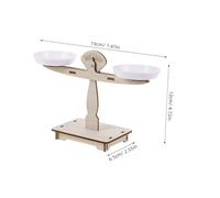 Hohopeti Báscula de de Madera para Kit Stem para Aula y Hogar Actividades de Equilibrio y Experimentos Científicos Montessori Desarrollo de Habilidades Matemáticas y Pensamiento Crítico