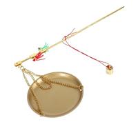 Hohopeti Báscula de Medición Doméstica y Báscula para Pesar Alimentos, Ligera Estructura Simple y Diseño Único Dorado para Té y Frutos Secos
