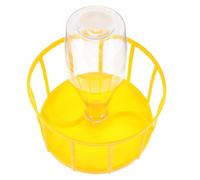 Hohopeti Bebedero Automático para Reptiles y Tortugas Plato de Agua y Comedero 2 en 1 de Plástico Resistente Color Amarillo Limón Dispensador Práctico para Reptiles y Dragones Barbudos