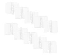 Hohopeti Bisagras Acrílicas Transparentes Plegables 10 Pcs 30X33 MM para Cajas de Madera Joyeros y Manualidades Bisagras Resistentes para Soportes de Exhibición y Gabinetes