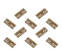 Hohopeti Bisagras para Puertas de Armarios 10 Pcs Bisagras de Acero Inoxidable Engrosadas 51x25x1.2 Mm Diseño Madre E Hijo Acabado Antiguo Verde Azulado para Cocina y Muebles