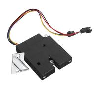 Hohopeti Bloqueo Cerradura Del Refrigerador Cerradura De Puerta De Refrigerador Resistente Puertas Exteriores Para Arcón Congelador Aleación De Titanio Black