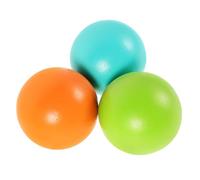 Hohopeti Bolas de Croquet de Madera Natural 7 CM 3 Piezas en Azul Claro Verde y Naranja Madera de Pino de Nueva Zelanda Juego para Pequeños y Actividades al Aire Libre en Jardín y