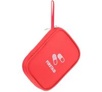 Hohopeti Bolsa de Primeros Auxilios Maletín Pequeño Portátil de Tela Oxford Roja para Emergencias en Viaje y Barco, Adecuado para Familia y Amigos
