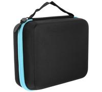 Hohopeti Bolsa de Viaje Azul para Aceites Esenciales 30 Compartimentos Acolchados Organizador Resistente para Frascos de 5Ml 10Ml y 15Ml Estuche Portátil para Transporte Seguro de