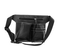 Hohopeti Bolsa Organizadora para Herramientas de Peluquería Vintage Resistente y Ajustable con Capacidad para Tijeras Cortapelos y Clipper Bolsa Cintura Profesional para Barberos y