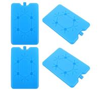 Hohopeti Bolsas de Hielo Reutilizables para Picnic y Acampada Paquete de 4 Unidades Azul de 160X100X20 MM Bloques Refrigerantes Compactos para Enfriar Alimentos y Bebidas al Aire Libre