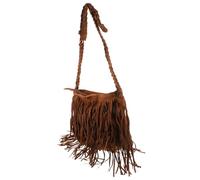 Hohopeti Bolso Cruzado de Flecos para Mujer Bolso de Hombro Borlas Hecho de Material Sintético Gran Capacidad Opción para Madres E Hijas