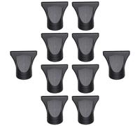 Hohopeti Boquilla Concentradora Negra para Secador de Pelo Accesorio de 10 Piezas en Material PC Resistente a Altas Temperaturas Herramienta Creativa para Peinado Profesional y Cuidado