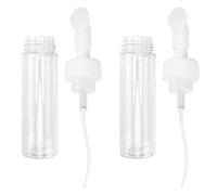 Hohopeti Botellas Dispensadoras de Espuma Facial Vacías 2 Piezas 200ml Cepillo de Color Claro Portátil para Viaje y Uso Doméstico Sellado Seguro y Diseño Práctico