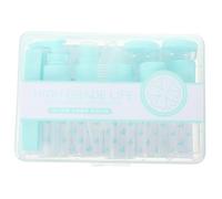 Hohopeti Botellas Rellenables para Maquillaje y Crema Spray Portátil Transparente Prueba de Fugas Kit Vacío para Viaje con Aplicador Práctico y Ligero