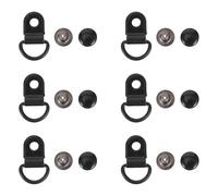 Hohopeti Botones para Zapatos y Accesorios de Bolsos 30 Juegos Reutilizables de Media Aleación de Cobre 14X9 MM Color Negro Brillante para Manualidades y Reparación