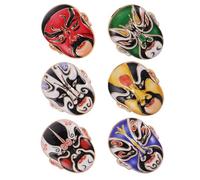 Hohopeti Broche de Aleación Ópera de Pekín 6 Unidades, Diseño Tradicional Chino, Accesorio Cultural para Ropa y Mochila, Adecuado para Festivales, Disfraces y Regalos Artesanales