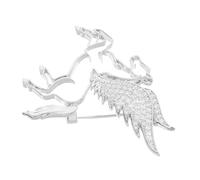 Hohopeti Broche de Caballo Alado con Diseño de y Pedrería para Chaquetas Accesorio Elegante para Hombres y Mujeres Año Chino Distintivo Decorativo Sofisticado para Trajes Formales