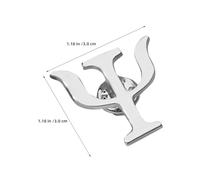 Hohopeti Broches de Psicología Vintage de Aleación Plateada Set de 6 Piezas Pin de Solapa Símbolo Psi para Chaquetas Bufandas y Mochilas Accesorios Decorativos para Psicólogos