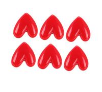 Hohopeti Broches Decorativos en Forma de Corazón Rojos 6 Piezas Pequeñas para Suéteres y Solapas Broche de Resina Versátil para San Valentín y Regalos para Mujer Accesorios Elegantes de