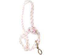 Hohopeti Cabezada para Ganado sin Bocado Cabestro Portátil de Cuerda Trenzada de Nylon Blanco Accesorio Ajustable para Manejo y Tracción de Vacas y Caballos