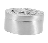 Hohopeti Caja de Recuerdos para Cabello de Cofre Metálico para Almacenamiento de Mechones Fetales Diseño Divertido y Práctico para Primeros Recuerdos