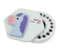 Hohopeti Caja para Dientes de Leche Precioso Organizador de Recuerdos para Bebés Caja de Recuerdos Primer Corte de Pelo para Guardar Dientes de Leche del Nacimiento